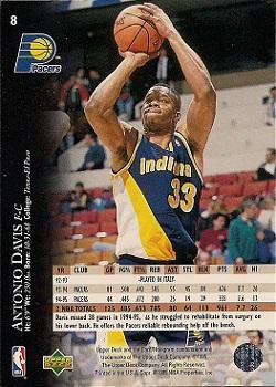 1995-96 Upper Deck #8 Antonio Davis Back