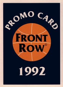 1992 Front Row Draft Picks - Promo Cards #NNO Christian Laettner Back