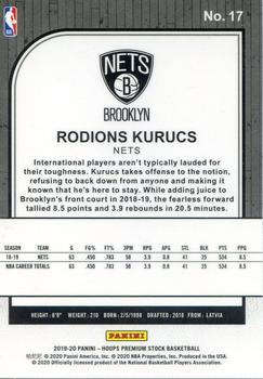 2019-20 Hoops Premium Stock #17 Rodions Kurucs Back