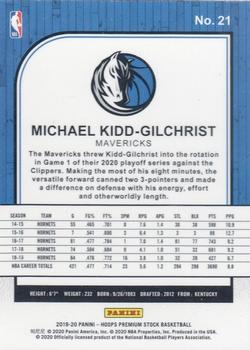 2019-20 Hoops Premium Stock #21 Michael Kidd-Gilchrist Back