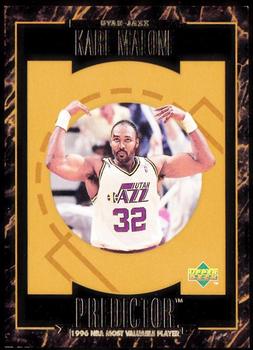 1995-96 Upper Deck - Predictors: MVP #R8 Karl Malone Front