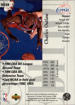 1995-96 Upper Deck - Special Edition #SE38 Charles Outlaw Back
