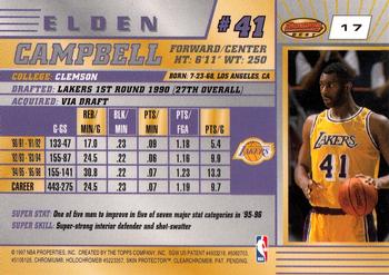 1996-97 Bowman's Best #17 Elden Campbell Back