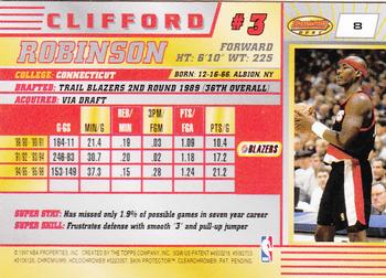 1996-97 Bowman's Best #8 Clifford Robinson Back