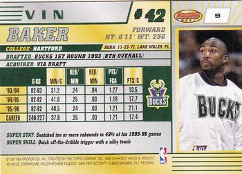 1996-97 Bowman's Best #9 Vin Baker Back