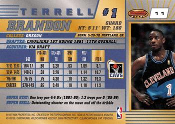 1996-97 Bowman's Best #11 Terrell Brandon Back