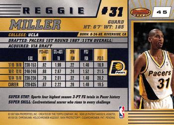 1996-97 Bowman's Best #45 Reggie Miller Back