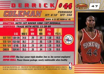 1996-97 Bowman's Best #47 Derrick Coleman Back