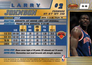 1996-97 Bowman's Best #58 Larry Johnson Back