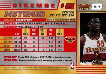 1996-97 Bowman's Best #61 Dikembe Mutombo Back