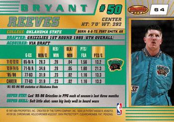 1996-97 Bowman's Best #64 Bryant Reeves Back