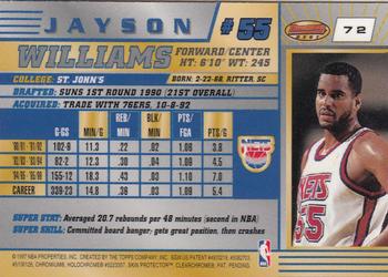 1996-97 Bowman's Best #72 Jayson Williams Back