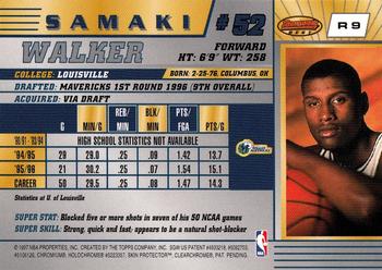 1996-97 Bowman's Best #R9 Samaki Walker Back
