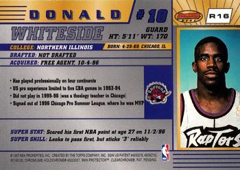 1996-97 Bowman's Best #R16 Donald Whiteside Back