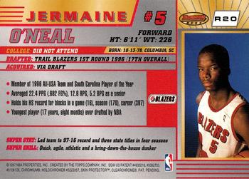 1996-97 Bowman's Best #R20 Jermaine O'Neal Back