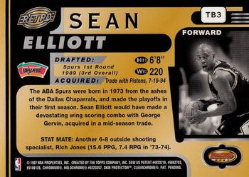 1996-97 Bowman's Best #TB3 Sean Elliott Back