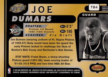 1996-97 Bowman's Best #TB4 Joe Dumars Back
