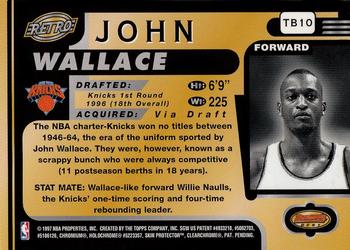 1996-97 Bowman's Best #TB10 John Wallace Back