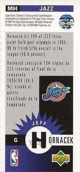 1996-97 Collector's Choice Spanish - Mini-Cards #M84 Jeff Hornacek Back