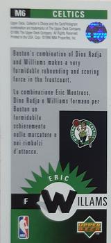1996-97 Collector's Choice Italian - Mini-Cards #M6 Eric Williams Back