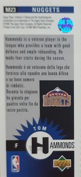 1996-97 Collector's Choice Italian - Mini-Cards #M23 Tom Hammonds Back