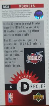 1996-97 Collector's Choice Italian - Mini-Cards #M31 Clyde Drexler Back