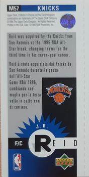 1996-97 Collector's Choice Italian - Mini-Cards #M57 J.R. Reid Back