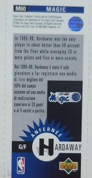 1996-97 Collector's Choice Italian - Mini-Cards #M60 Anfernee Hardaway Back