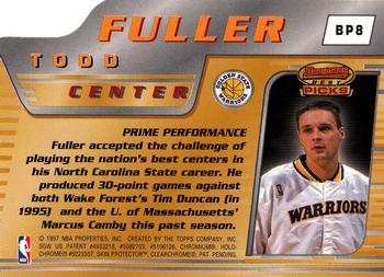 1996-97 Bowman's Best - Picks #BP8 Todd Fuller Back