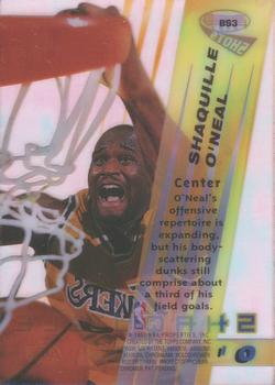 1996-97 Bowman's Best - Shots #BS3 Shaquille O'Neal Back