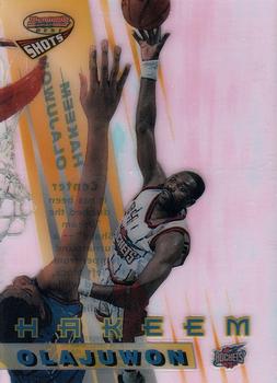 1996-97 Bowman's Best - Shots #BS4 Hakeem Olajuwon Front