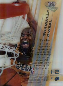 1996-97 Bowman's Best - Shots Atomic Refractor #BS3 Shaquille O'Neal Back