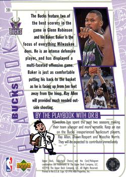 1996-97 Collector's Choice #381 Bucks Playbook Back