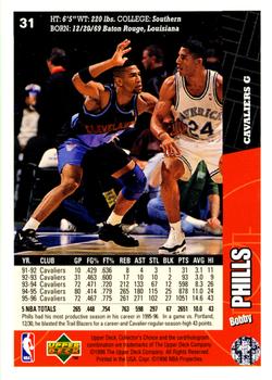 1996-97 Collector's Choice #31 Bobby Phills Back