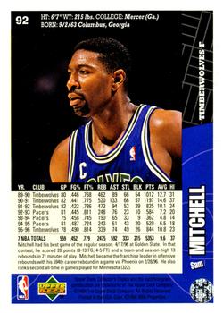 1996-97 Collector's Choice #92 Sam Mitchell Back