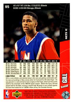 1996-97 Collector's Choice #95 Kendall Gill Back
