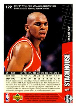 1996-97 Collector's Choice #122 Jerry Stackhouse Back