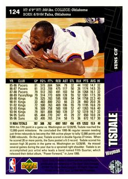 1996-97 Collector's Choice #124 Wayman Tisdale Back
