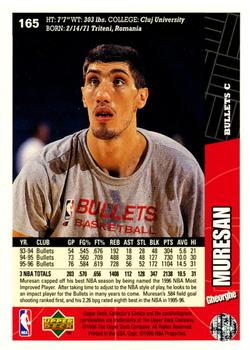 1996-97 Collector's Choice #165 Gheorghe Muresan Back