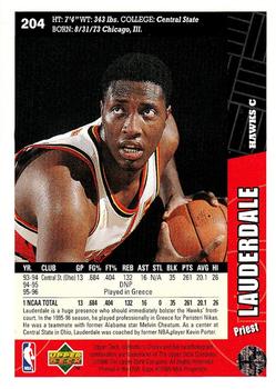 1996-97 Collector's Choice #204 Priest Lauderdale Back
