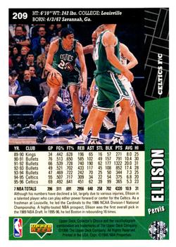 1996-97 Collector's Choice #209 Pervis Ellison Back