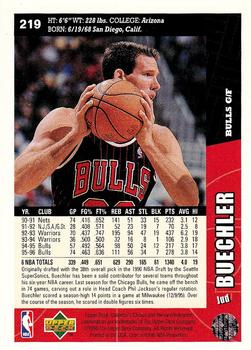1996-97 Collector's Choice #219 Jud Buechler Back