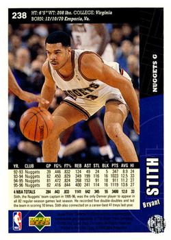 1996-97 Collector's Choice #238 Bryant Stith Back
