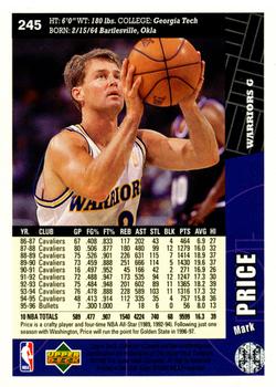 1996-97 Collector's Choice #245 Mark Price Back