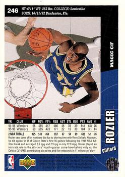 1996-97 Collector's Choice #246 Clifford Rozier Back