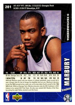 1996-97 Collector's Choice #281 Stephon Marbury Back