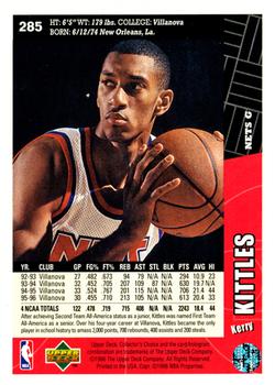 1996-97 Collector's Choice #285 Kerry Kittles Back