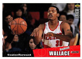 1996-97 Collector's Choice #318 Rasheed Wallace Front