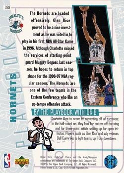 1996-97 Collector's Choice #369 Hornets Playbook Back