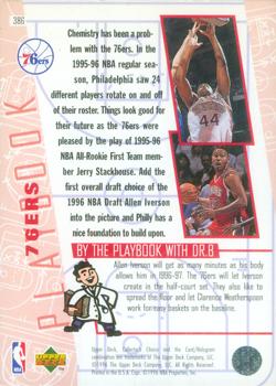 1996-97 Collector's Choice #386 76ers Playbook Back